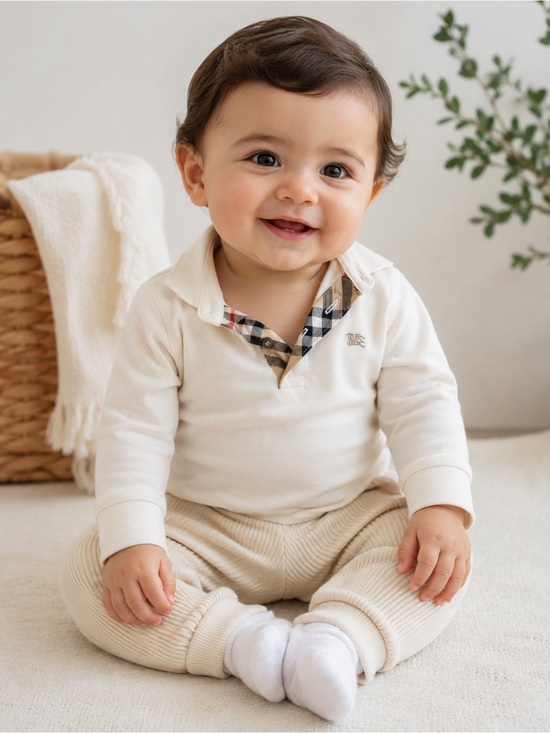 Burberry Other - Burberry Kids Long Sleeve Polo Shirt